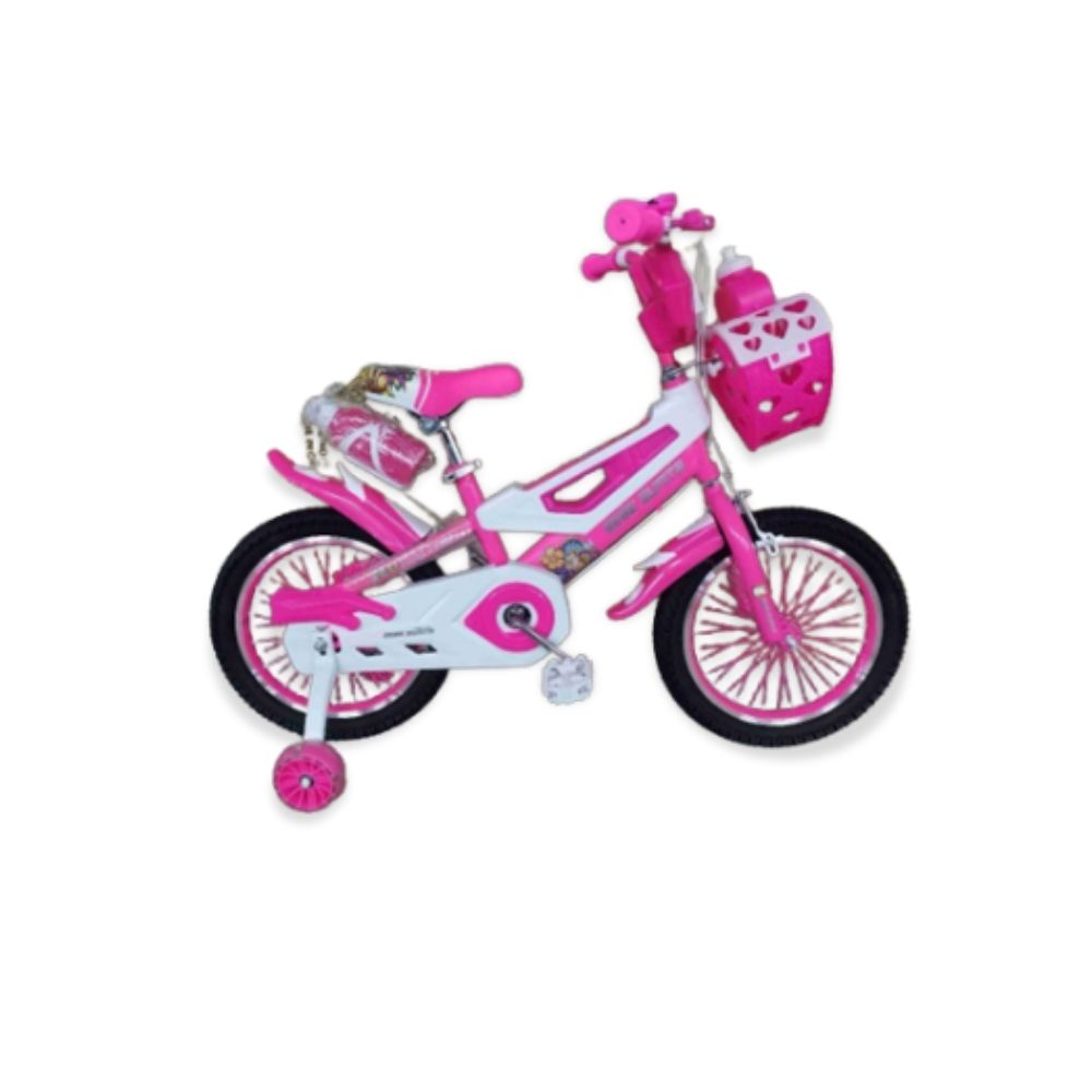 Bicicleta agarre niña rosada